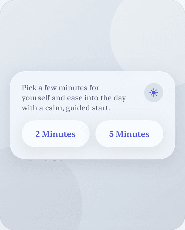 Meditation feature preview