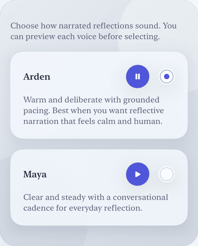 Voices feature preview
